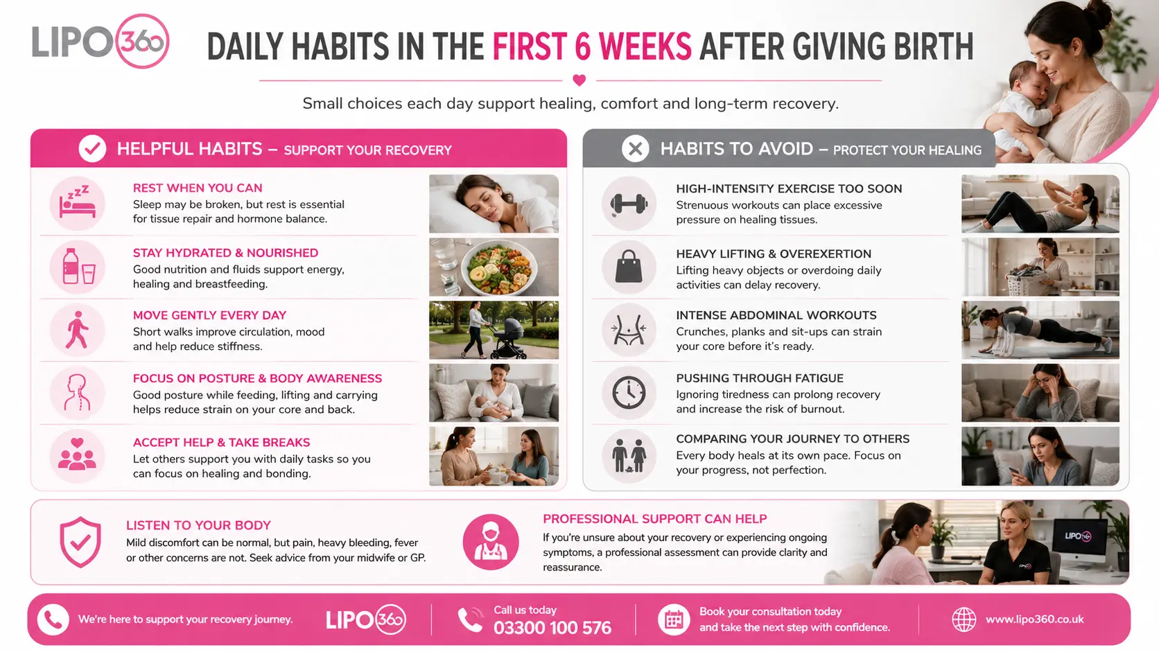 What to Do (and Avoid) in the First 6 Weeks After Giving Birth To Avoid Diastasis Recti 3 First 6 Weeks After Giving Birth To Avoid Diastasis Recti Hertford : Daily Habits in the First 6 Weeks After Giving Birth